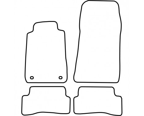 Bilmattor lämpliga för Mercedes CLK W208 1997-2002