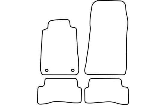 Bilmattor lämpliga för Mercedes CLK W208 1997-2002