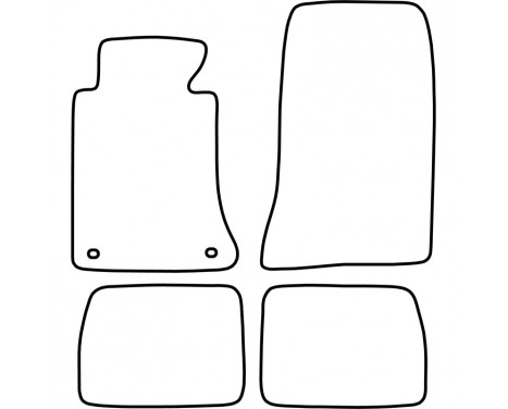 Bilmattor lämpliga för Mercedes E-klass W124 1985-1995, bild 2