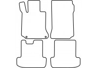 Bilmattor lämpliga för Mercedes E-klass W207 Coupé 2009-