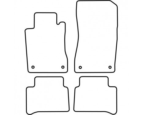 Bilmattor lämpliga för Mercedes E-klass W211 2006-2009, bild 2