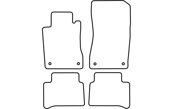 Bilmattor lämpliga för Mercedes E-klass W211 2006-2009, bild 2