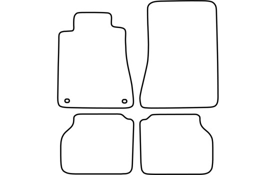 Bilmattor lämpliga för Mercedes S-klass W140 1991-1998, bild 2