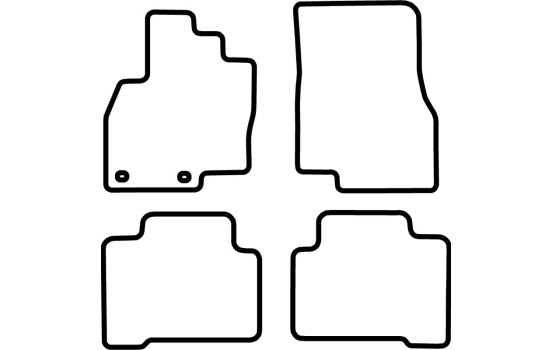 Bilmattor lämpliga för Mitsubishi Grandis 2004-2011 (2 rader), bild 2