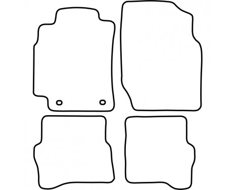 Bilmattor lämpliga för Nissan Almera 5 dörrar 2000-2007, bild 2