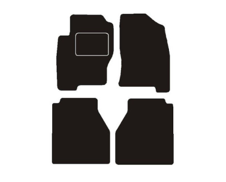 Bilmattor lämpliga för Nissan Navara dubbelhytt 2005 - 2011