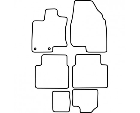 Bilmattor lämpliga för Nissan Qashqai+2 2008-2014, bild 2