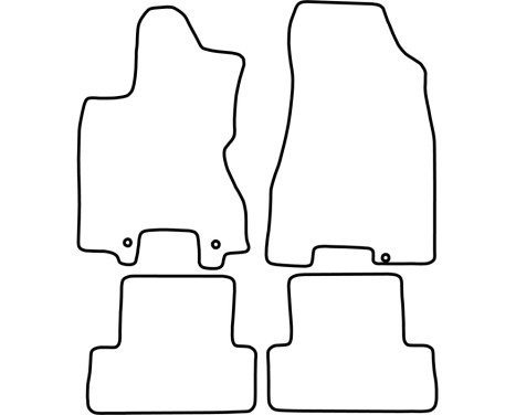Bilmattor lämpliga för Nissan X-Trail 2007-2013, bild 3