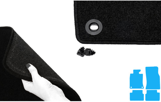 Bilmattor lämpliga för nya Mini Clubman 2008- 4-delade, bild 4