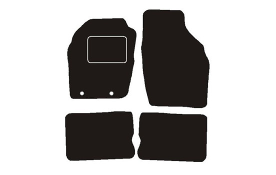 Bilmattor lämpliga för Opel Agila 2000-2002 4-delade