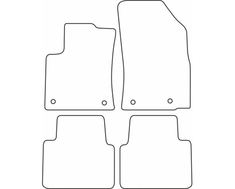 Bilmattor lämpliga för Opel Crossland 2017-, bild 2
