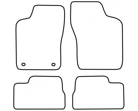 Bilmattor lämpliga för Opel Kadett E 1984-1993, bild 2