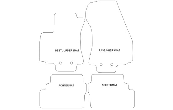 Bilmattor lämpliga för Opel Zafira A 1999-2003 4-delade, bild 6