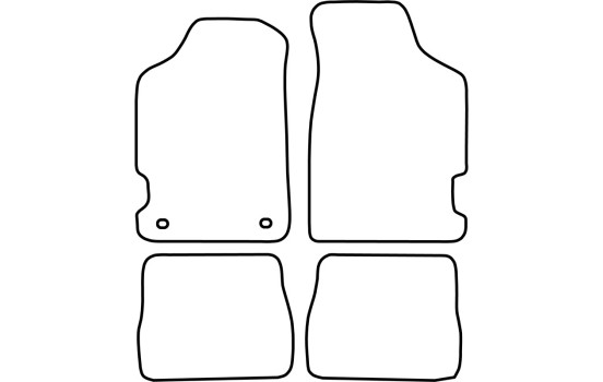 Bilmattor lämpliga för Peugeot 106 1996-2003, bild 2