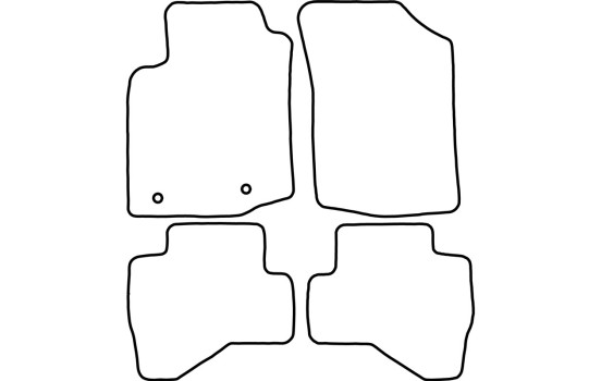 Bilmattor lämpliga för Peugeot 108 2014-, bild 2