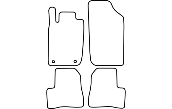 Bilmattor lämpliga för Peugeot 206 1998-2007 (velour), bild 6