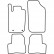 Bilmattor lämpliga för Peugeot 206 2007-2009, miniatyr 2