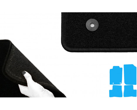 Bilmattor lämpliga för Peugeot 206+ 2009- 4-delade, bild 4