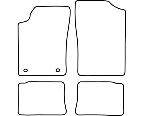 Bilmattor lämpliga för Peugeot 306 1993-2003 4-delade, bild 2