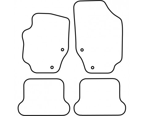 Bilmattor lämpliga för Peugeot 307 CC 2002-2009 (velour), bild 7