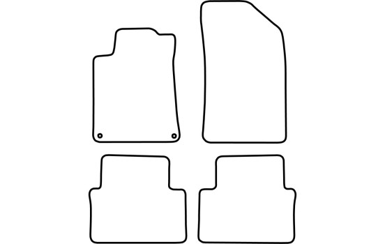 Bilmattor lämpliga för Peugeot 508 från 2011, bild 2