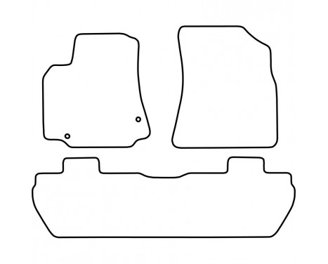 Bilmattor lämpliga för Peugeot Partner Tepee 2008-2012 och 201, bild 2