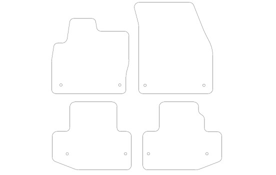 Bilmattor lämpliga för Range Rover Evoque Cabrio 2016- 4-delade, bild 2