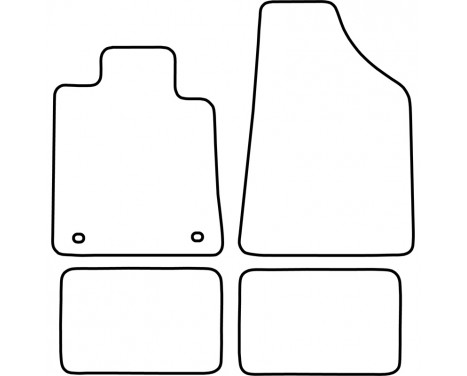 Bilmattor lämpliga för Renault 25 4-delade, bild 2