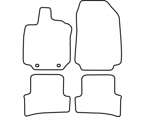 Bilmattor lämpliga för Renault Clio 2005-2008, bild 2