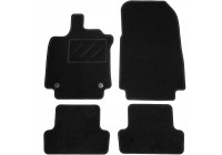 Bilmattor lämpliga för Renault Clio IV 2012- 4-delade