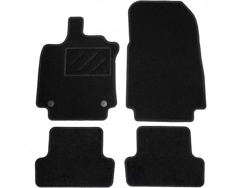 Bilmattor lämpliga för Renault Clio IV 2012- 4-delade