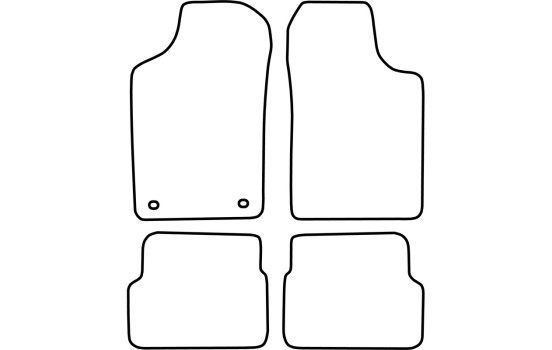 Bilmattor lämpliga för Renault Laguna 1998-2001, bild 2