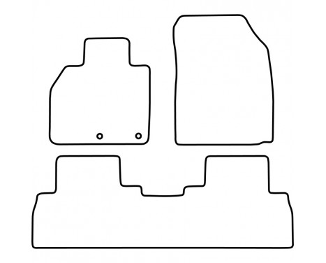 Bilmattor lämpliga för Renault Scenic 2009-2015 (+ fack), bild 2