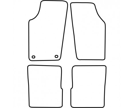 Bilmattor lämpliga för Saab 900 1980-1993 4-delade, bild 2
