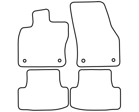 Bilmattor lämpliga för Seat Ateca 2016- och Skoda Karoq 2017-, bild 2