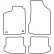 Bilmattor lämpliga för Seat Ibiza 1995-1999 4-delade, miniatyr 2