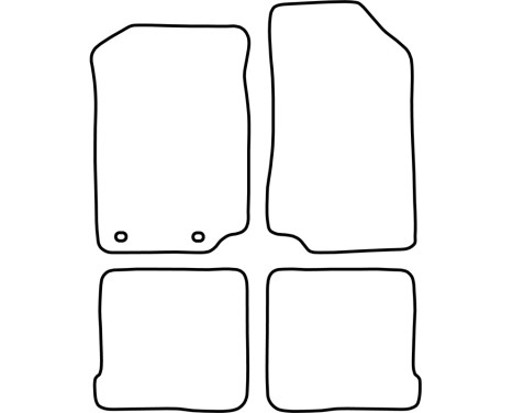 Bilmattor lämpliga för Seat Toledo 1995-2000 4-delade, bild 2