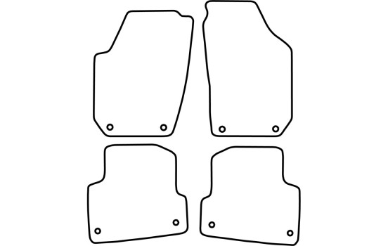 Bilmattor lämpliga för Skoda Fabia kombi 2008-2014, bild 2
