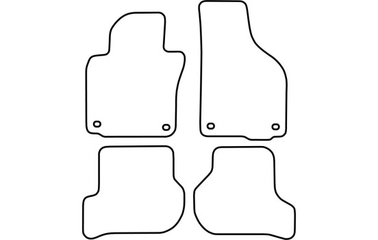 Bilmattor lämpliga för Skoda Octavia 2004-2008 (velour), bild 6