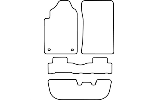 Bilmattor lämpliga för Ssang Yong Rexton 2002-2009, bild 2