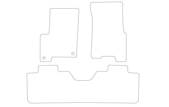 Bilmattor lämpliga för SsangYong Korando 2004-2010 set 3 delar, bild 2