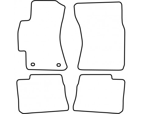 Bilmattor lämpliga för Subaru Impreza 2008- 4-delade, bild 3
