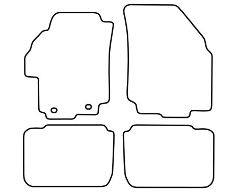 Bilmattor lämpliga för Suzuki Liana 2001-2004 4-delade, bild 2