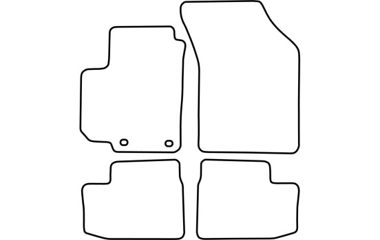 Bilmattor lämpliga för Suzuki Swift 3/5 dörrar 2005-2010 4-delade, bild 5