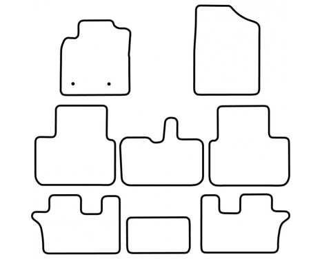 Bilmattor lämpliga för Toyota Avensis Verso 2001-2006, bild 2