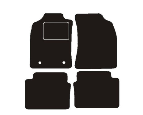 Bilmattor lämpliga för Toyota Hilux 2011 - 2012