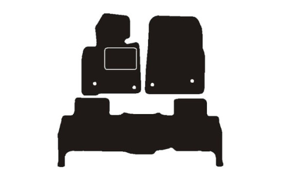 Bilmattor lämpliga för Toyota Landcruiser 2008-