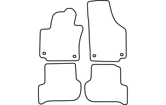 Bilmattor lämpliga för Volkswagen Golf Plus 2003-2007, bild 2
