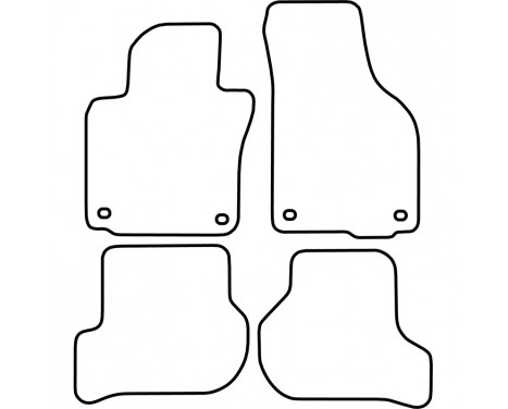 Bilmattor lämpliga för Volkswagen Golf V 2003-2007 (velour), bild 6