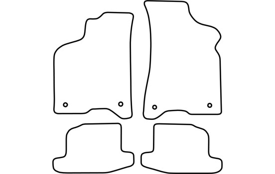 Bilmattor lämpliga för Volkswagen Lupo från 2004 exkl. 3L, bild 2